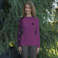 Load image into Gallery viewer, Woman&#39;s Rash Guard Plum
